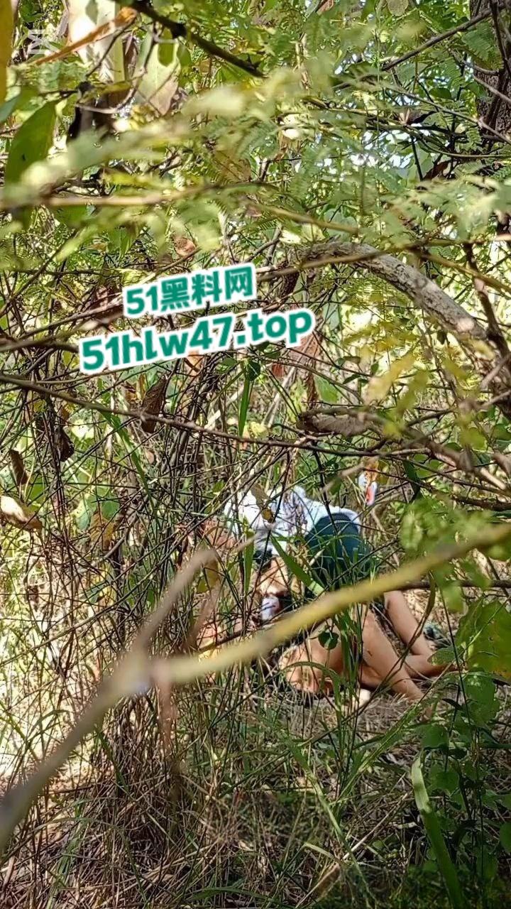 情侣景区小树林露天野战被偷拍，景区小树林里操逼，裸露下体疯狂动鸡刺激中出小骚逼。