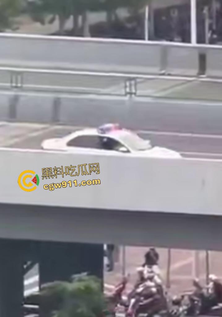 石家庄现实版侠盗飞车！欲跳桥自杀男子反转抢警车狂飙撞飞路人，警方围堵抓捕直接撞烂警车！