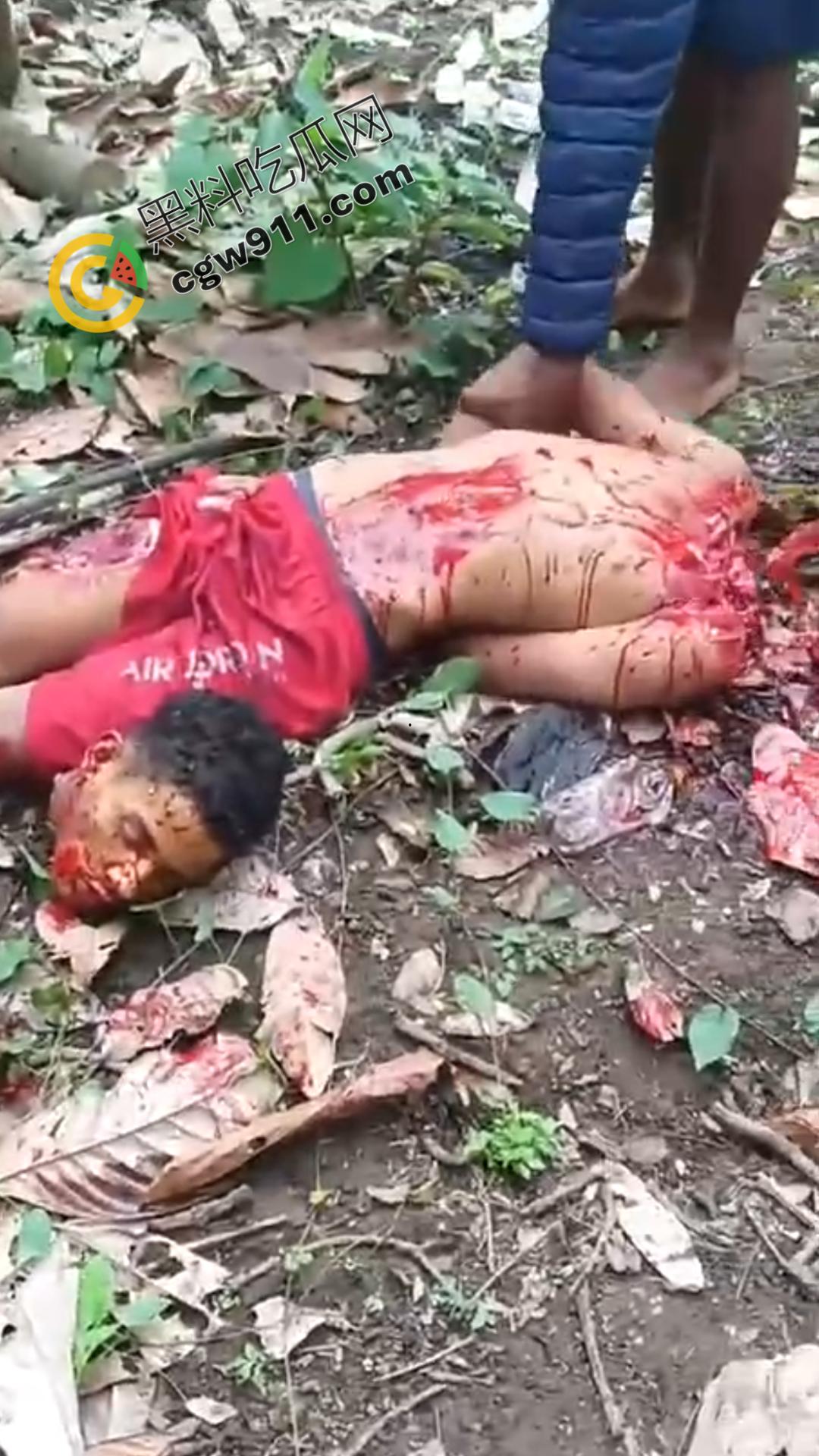 墨西哥毒枭残暴行径:年轻帮派成员遭野外肢解处决,鲜血四溅,画面极度血腥恶心,胆小者勿点