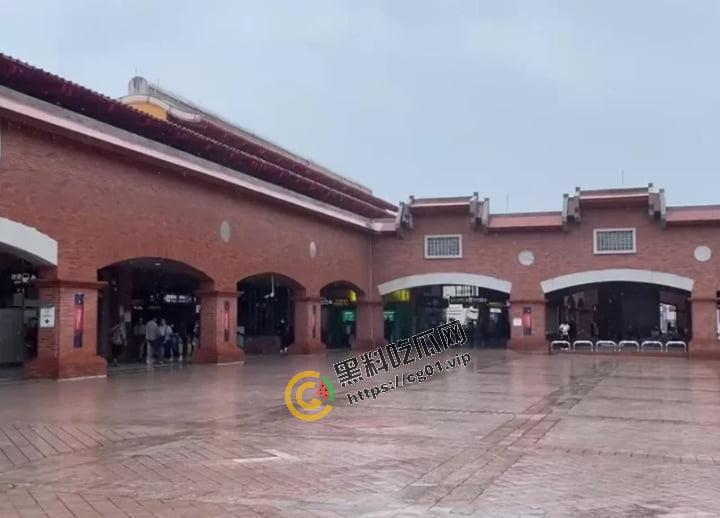 4日深夜的台北地铁 淡水站内 34岁男子和他52岁小女友 公然上演野狗街头交配