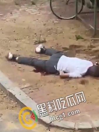 沈阳铁西区兴华南街疑似屠夫职业的光头发生无差别砍人事件，一老一女一年轻男子被杀 现场视频流出
