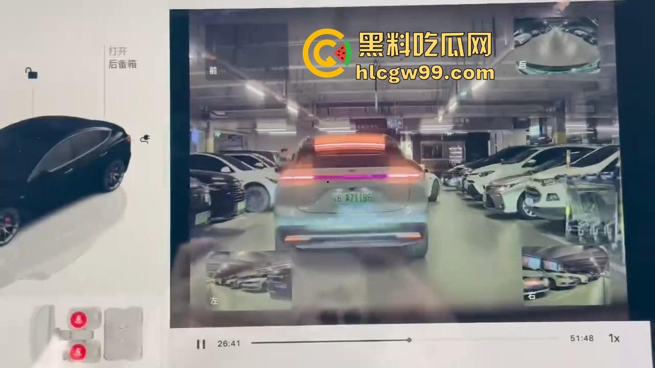 深圳停车场奇葩情侣上演霸位大战 小仙女亮中指逼人让位 最后灰头土脸道歉 真是贱找骂！