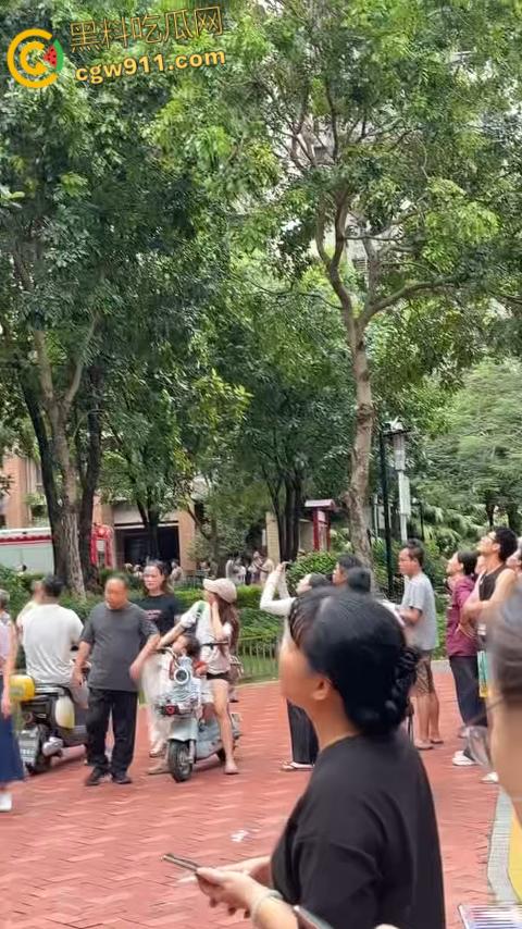 深圳观湖招商观园高楼着火，火势从十六楼窗户喷涌，消防员救出被困小伙，整栋楼被烧的面目全非！